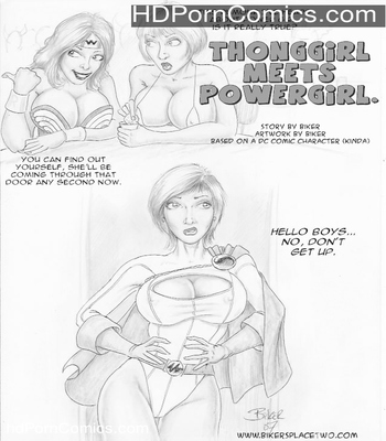 Thong Girl Meets Power Girl 1 free sex comic
