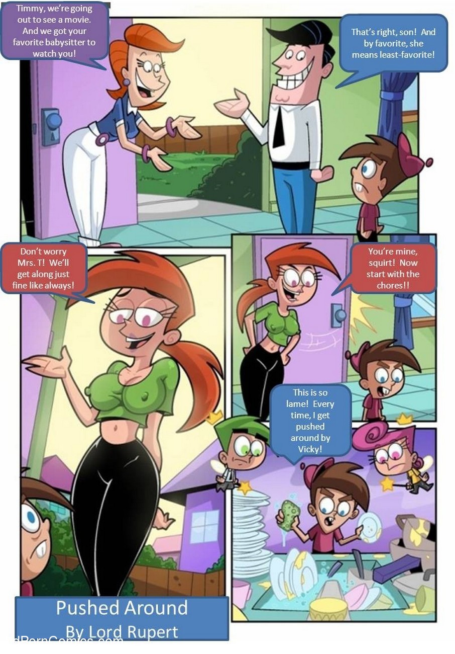 cartoon babysitter fuck - ... Pushed Around 2 free sex comic ...