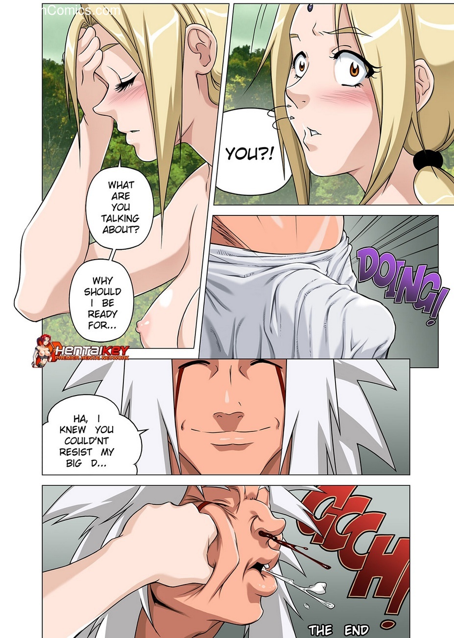 Tsunade naked comic with big words