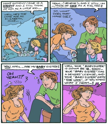 April’s Adventures In Babysitting – Will She Or Won’t She Sex Comic sex 2