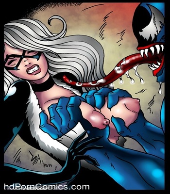 Black Cat meets Venom free Cartoon Porn Comic sex 10