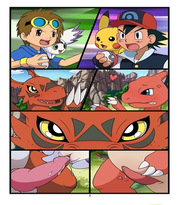 Digimon vs Pokemon Sex Comic sex 2