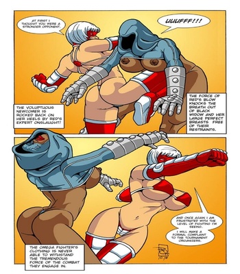 Omega Fighters 4 – Red Fist VS Black Widow Sex Comic sex 4
