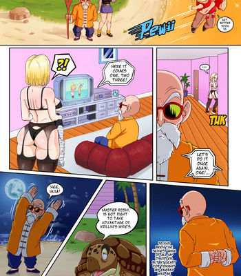 Android 18 x Master Roshi comic porn sex 16