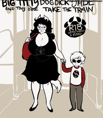 Porn Comics - Big Titty Dog Dick Jade And Tiny Dave Take The Train