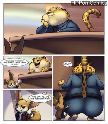 Porn Comics - Clawhauser’s Lunch Break
