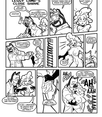 Shaving Cartoon Porn - Cooper's Adventures - Leggy Lamb's Close Shave comic porn - HD Porn Comics