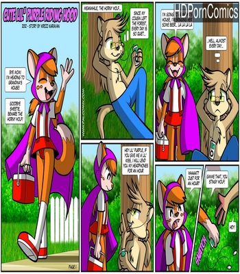 Cute Lil’ Purple Riding Hood comic porn thumbnail 001