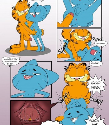 Garfield & Gumball comic porn thumbnail 001