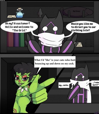 Green & Purple comic porn sex 4