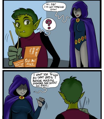 Halloween With Beast Boy And Raven comic porn sex 2