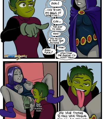 Halloween With Beast Boy And Raven comic porn sex 3