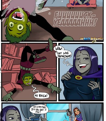 Halloween With Beast Boy And Raven comic porn sex 5