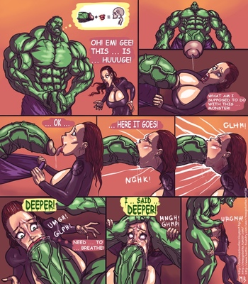 Hulk VS Black Widow comic porn sex 2