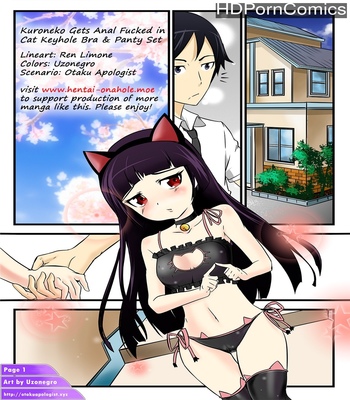 Kuroneko Gets Anal Fucked In Cat Keyhole Bra & Panty Set comic porn thumbnail 001