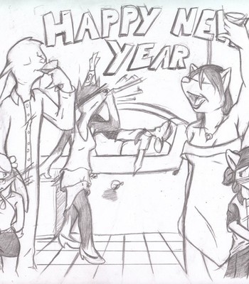 New Years Party comic porn sex 9