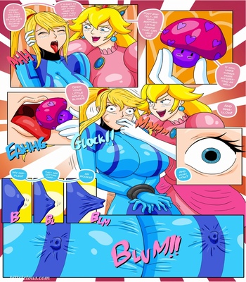 Nintendo Fantasies – Peach X Samus comic porn sex 16