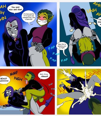 Raven x Beast Boy comic porn sex 3