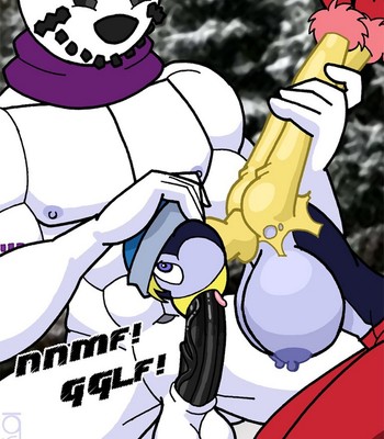 Sexy Penguin VS Snowman comic porn sex 3