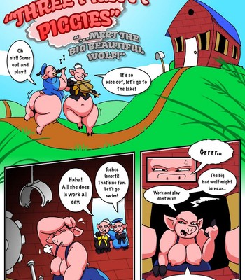 Three Pretty Piggies Meet The Big Beautiful Wolf comic porn sex 2