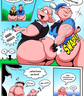 Three Pretty Piggies Meet The Big Beautiful Wolf comic porn sex 4