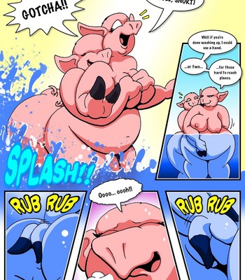 Three Pretty Piggies Meet The Big Beautiful Wolf comic porn sex 5
