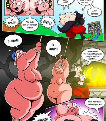 Three Pretty Piggies Meet The Big Beautiful Wolf comic porn sex 7