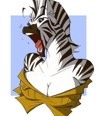 Zebra Zoo-Girl comic porn sex 8