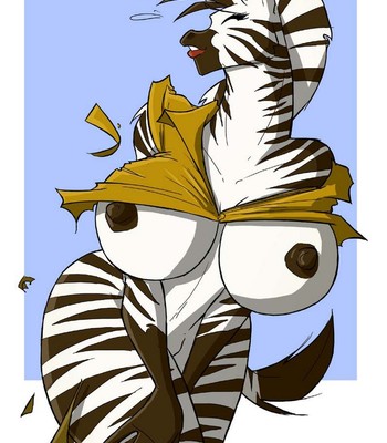 Zebra Zoo-Girl comic porn sex 9