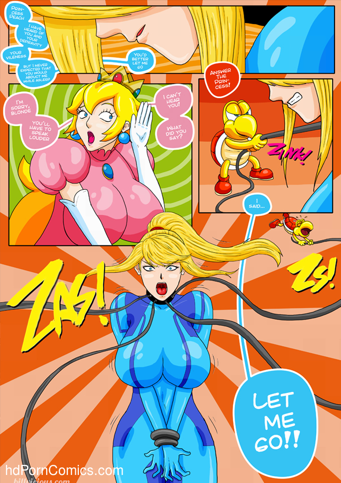 Porn Comics - Bill Vicious- Nintendo Fantasies â€“ Peach x Samus free Cartoon  Porn Comic - Adult Comix Free