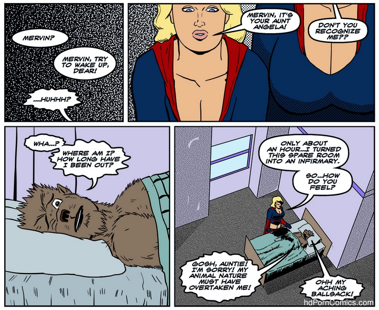 Me And Aunt Sex Comics - Blonde Marvel - Mervin The Monster Sex Comic - HD Porn Comics