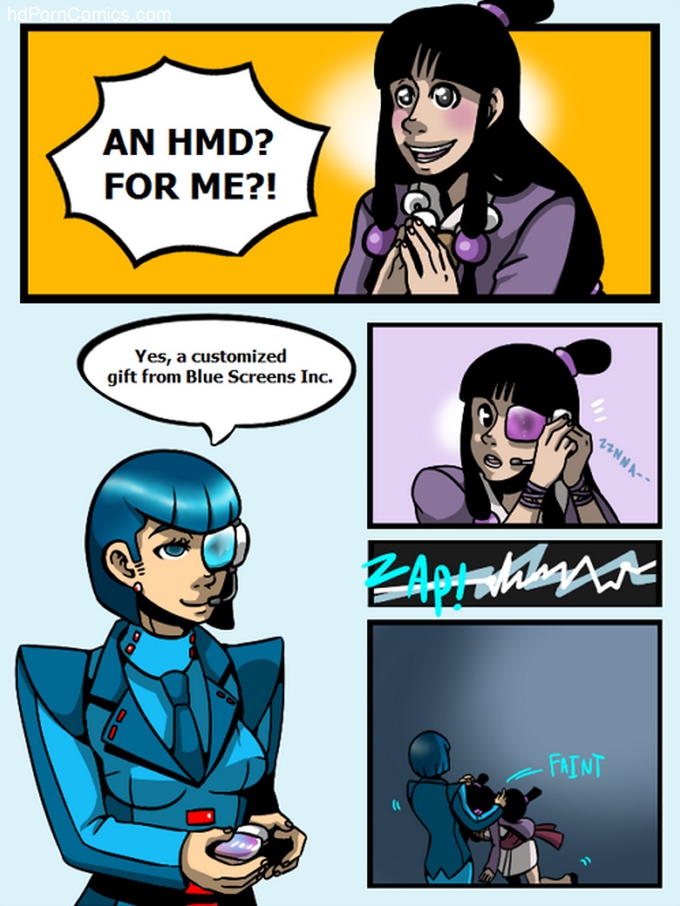 Phoenix Wright Comic Porn - Blue Screens's HMD Sex Comic - HD Porn Comics