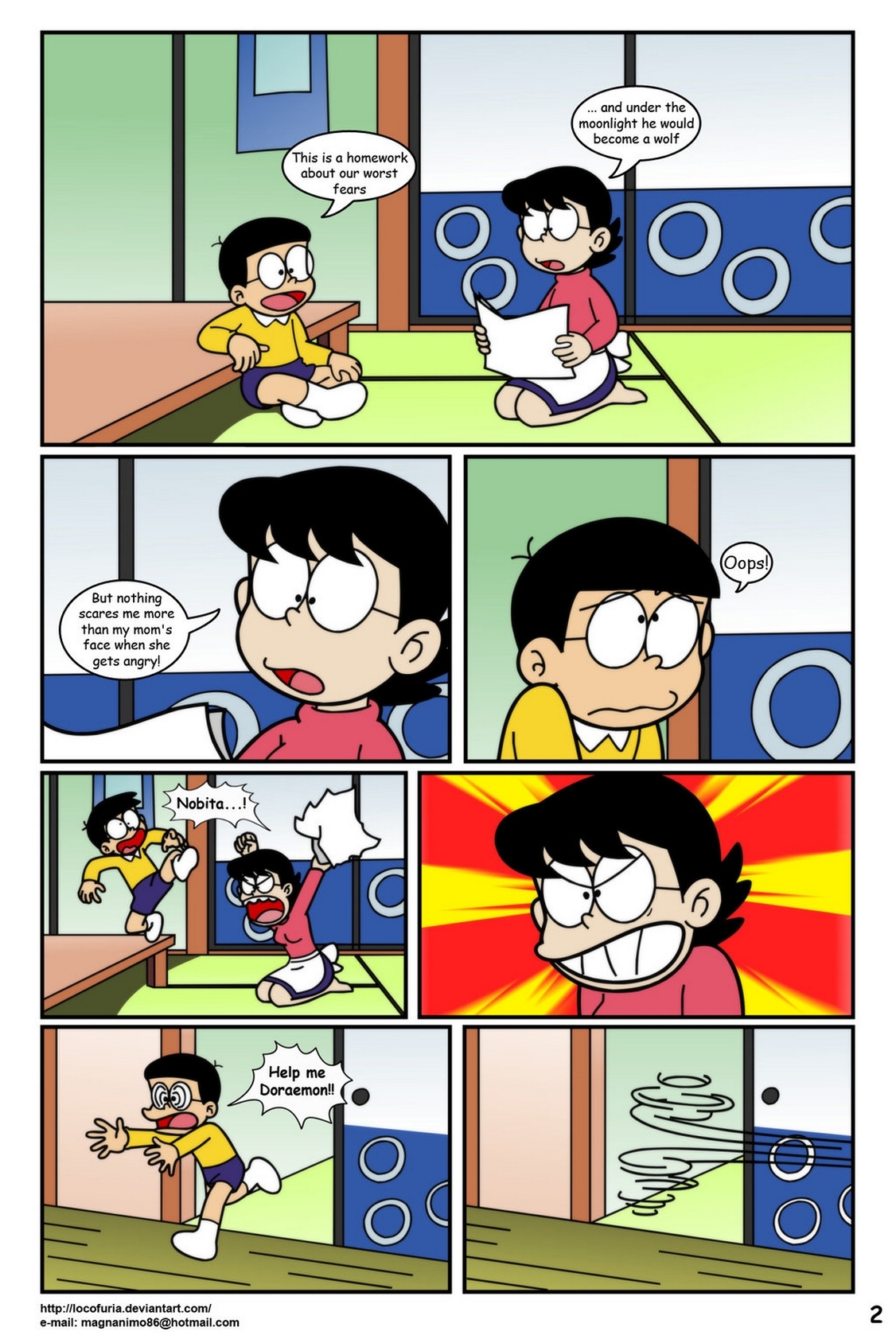 1126px x 1683px - Doraemon â€“ Tales of Werewolf free Cartoon Porn Comic - HD Porn Comics