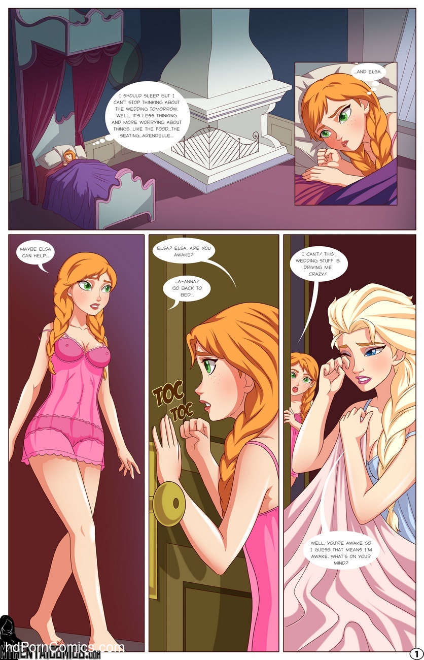 Ana And Elsa Lesbian Xxx Cartoon - Frozen - Wedding Jitters Sex Comic - HD Porn Comics