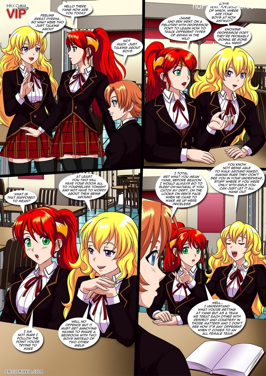 Cartoon Lesbian Sex Party - Girls Only Slumber Party Sex Comic - HD Porn Comics