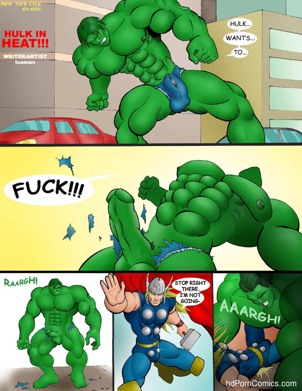 Hulk Blowjob - Hulk In Heat Sex Comic â€“ HD Porn Comics