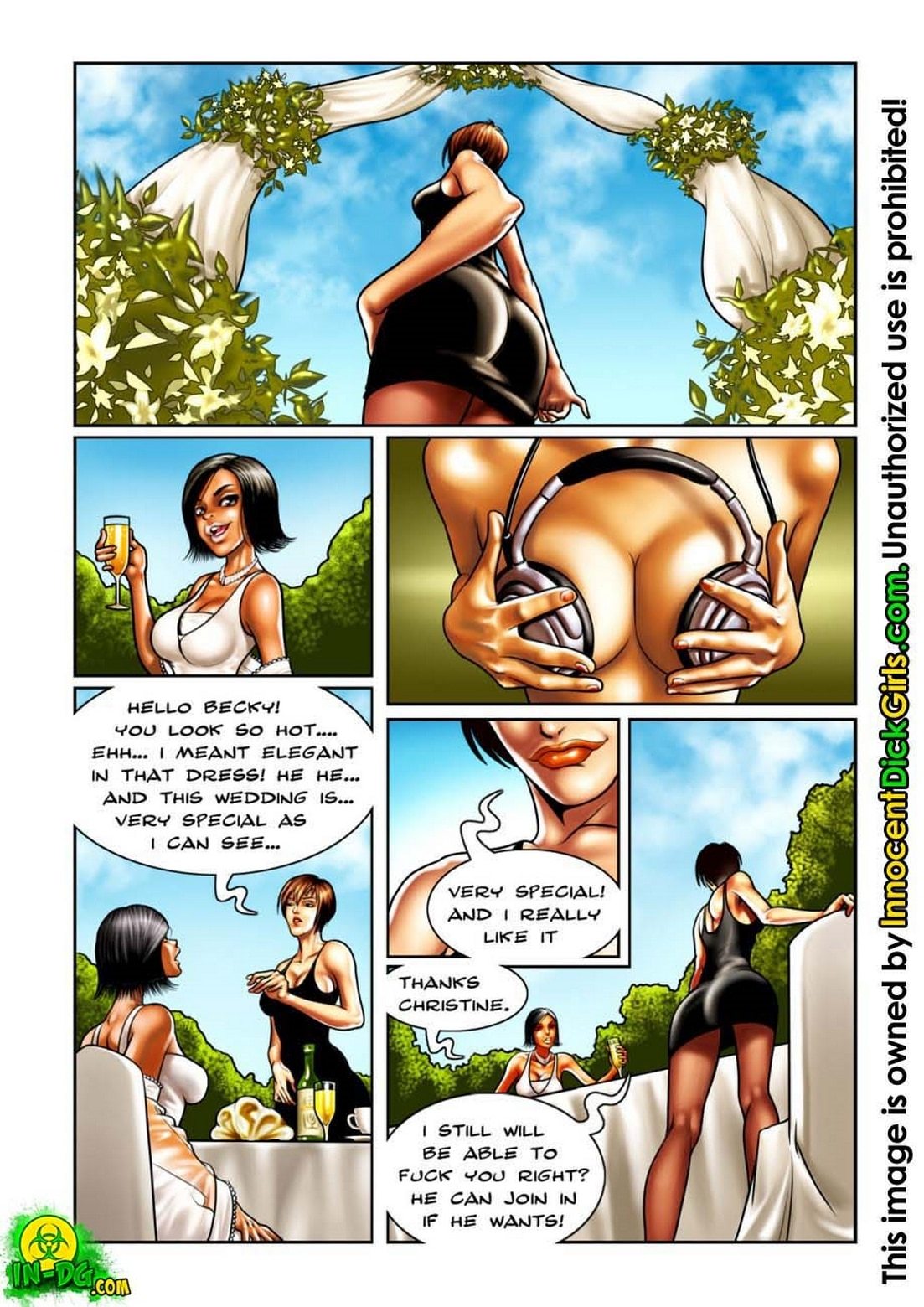 1103px x 1560px - Innocent Dickgirls â€“ The Wedding free Cartoon Porn Comic - HD Porn Comics