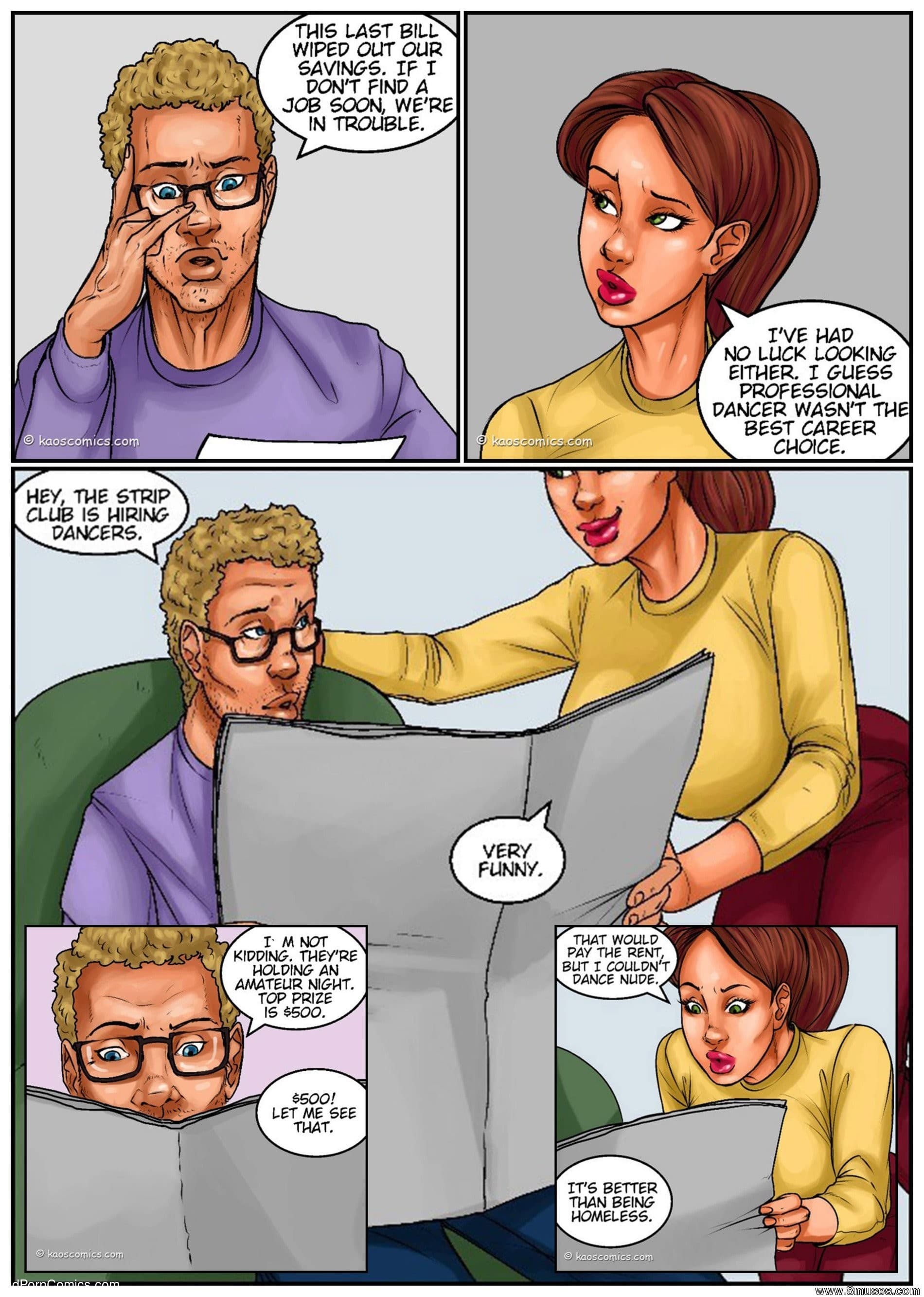 Wives Interracial Cartoon Porn Comics - Interracial-KaosComics- Wife Force To Strip free Porn Comic | HD Porn Comics