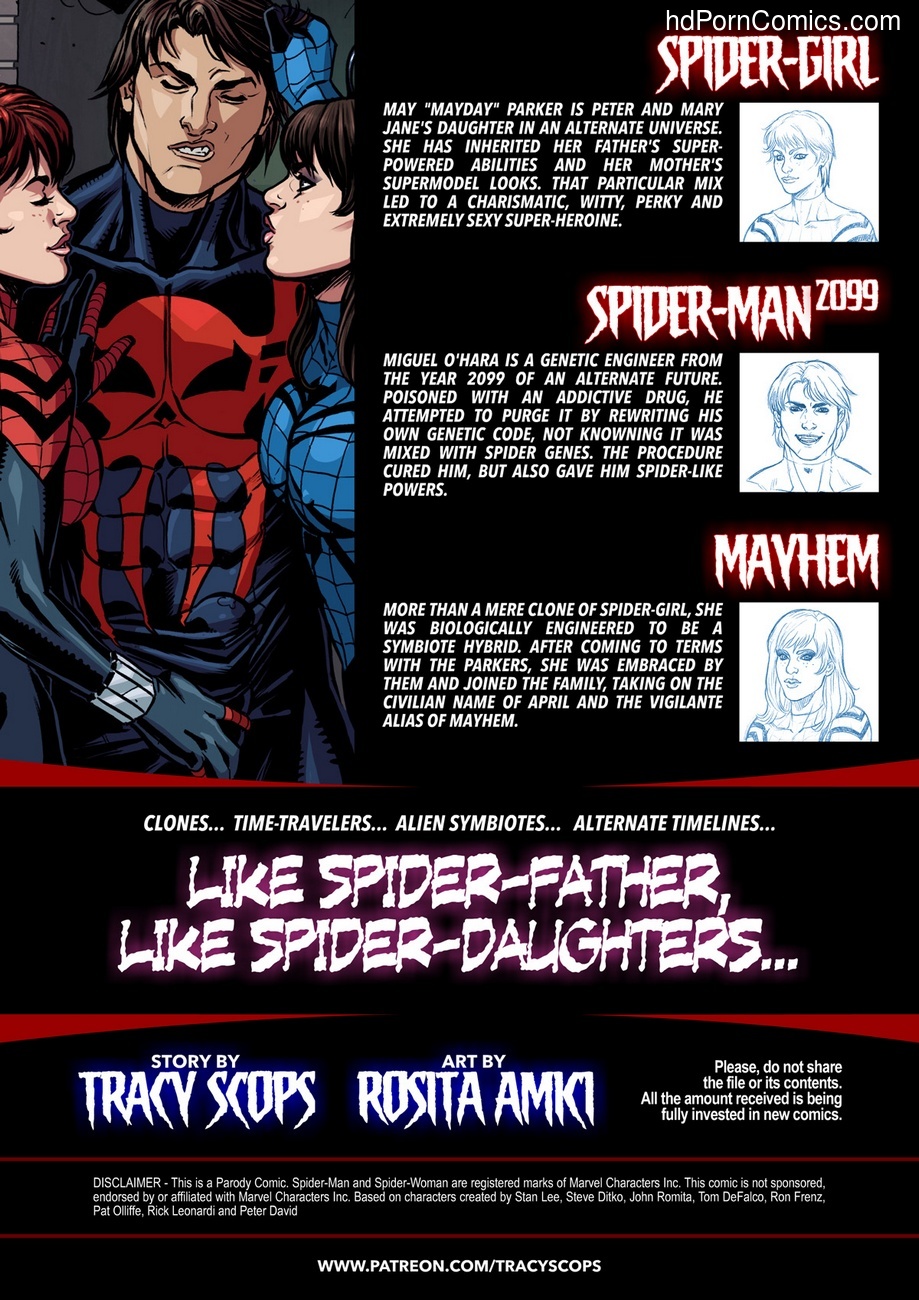 919px x 1300px - Like Spider-Father, Like Spider-Daughters Sex Comic - HD ...