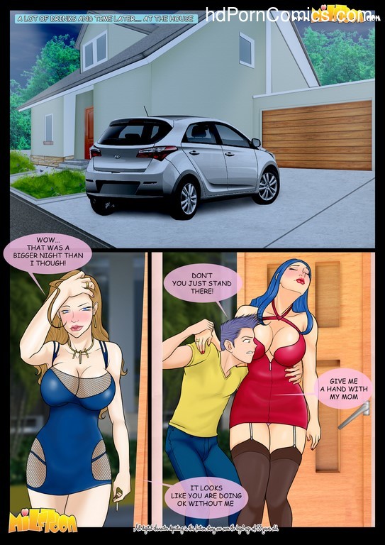 Milftoon Comicsâ€“ The party with his mother drunk free Porn Comic - HD Porn  Comics