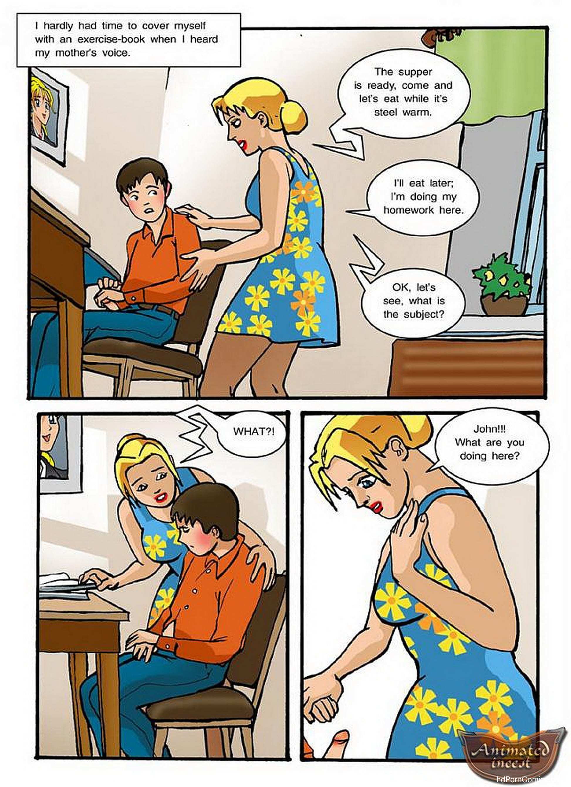 Mom's Home Task- Animated free Cartoon Porn Comic â€“ HD Porn Comics