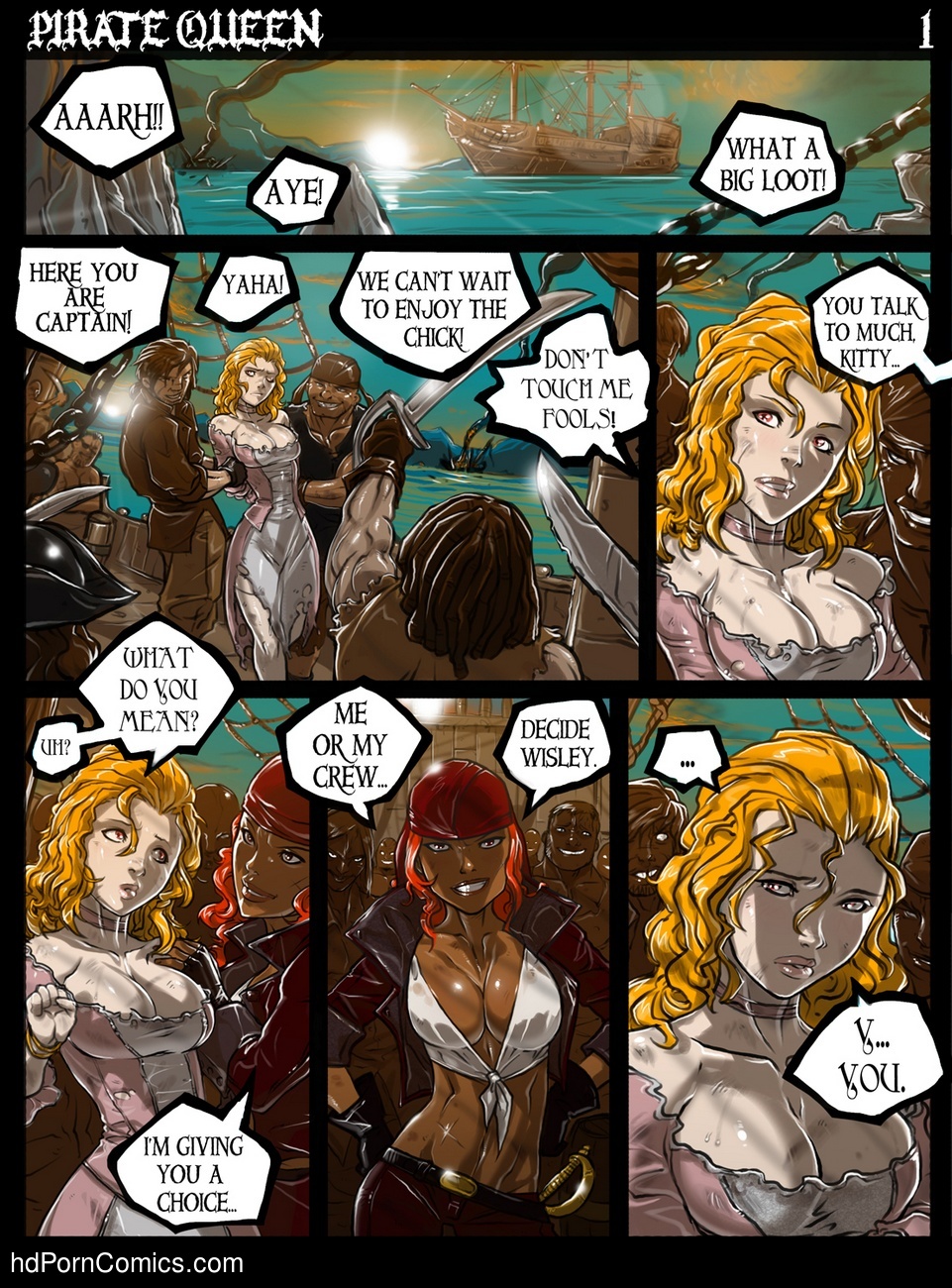 Pirate Sex Toons - Pirate Queen Sex Comic | HD Porn Comics