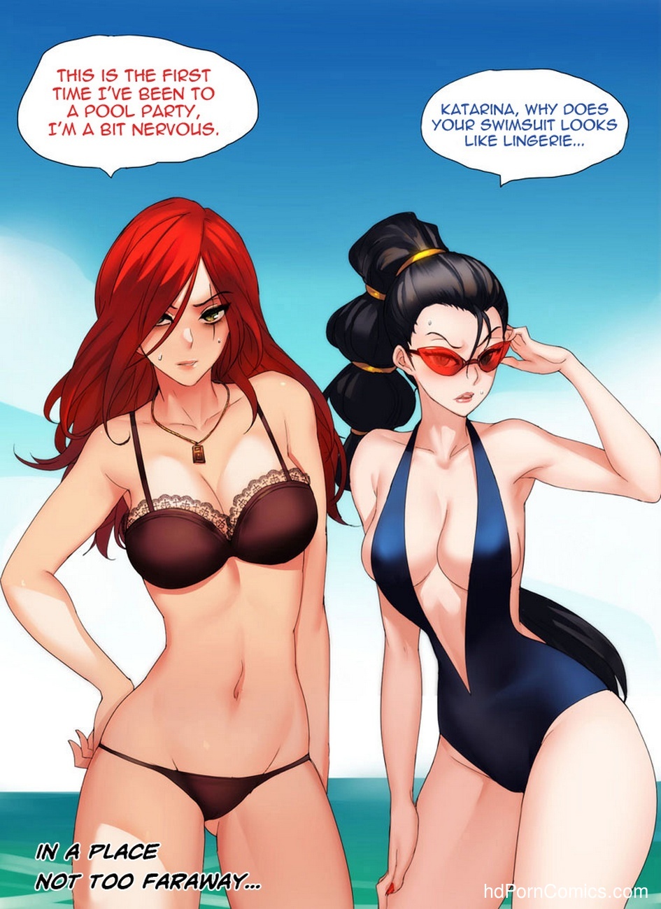 Porn Comics Pool Party Summer In Summonners Rift Sex Comic Adult