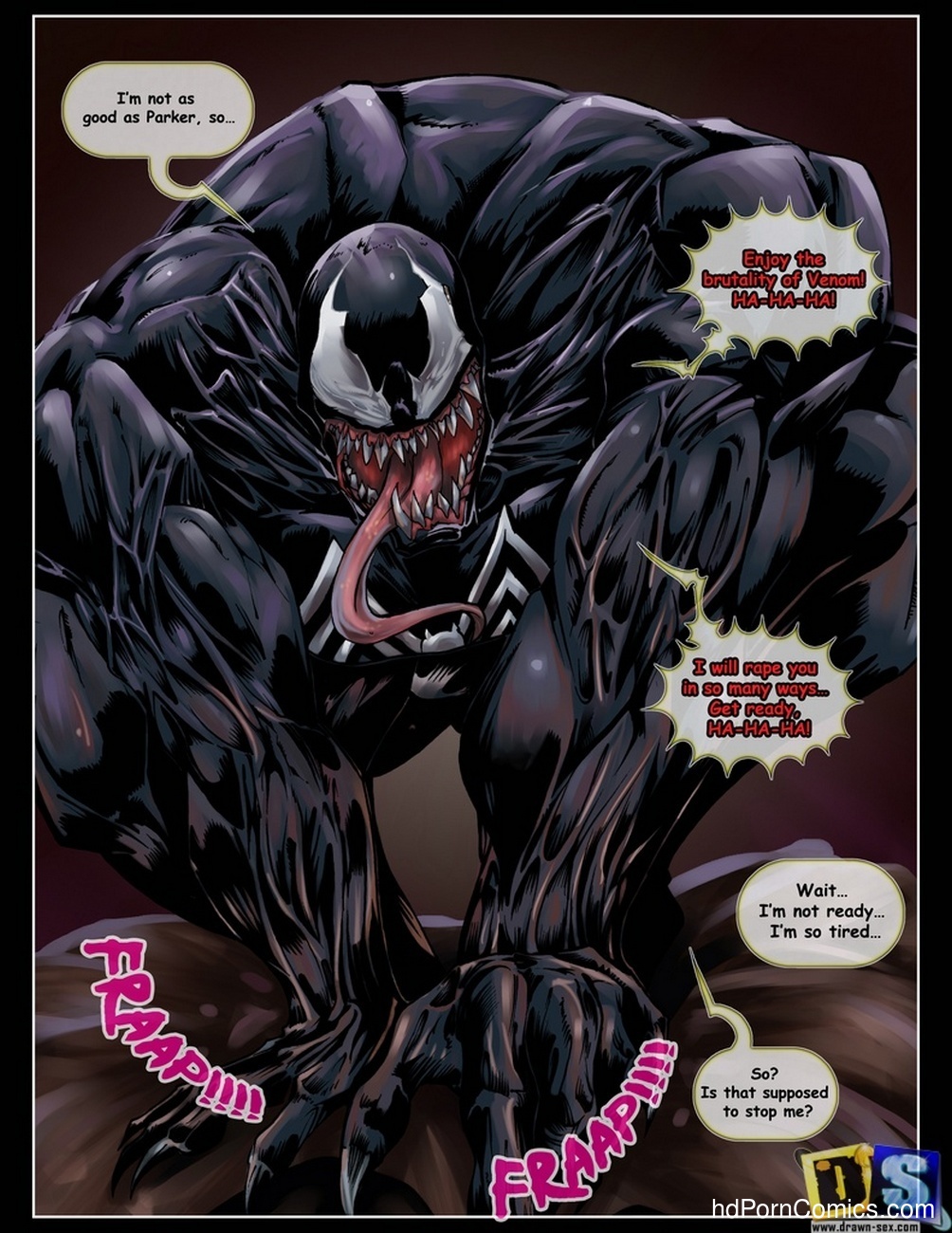 Power Girl vs Venom Sex Comic - HD Porn Comics
