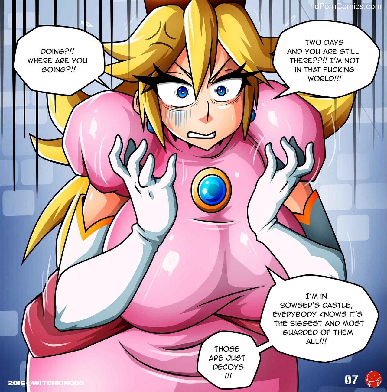 Anime Princess Peach Lesbian Comic Porn - Princess Peach - Help Me Mario! Sex Comic â€“ HD Porn Comics
