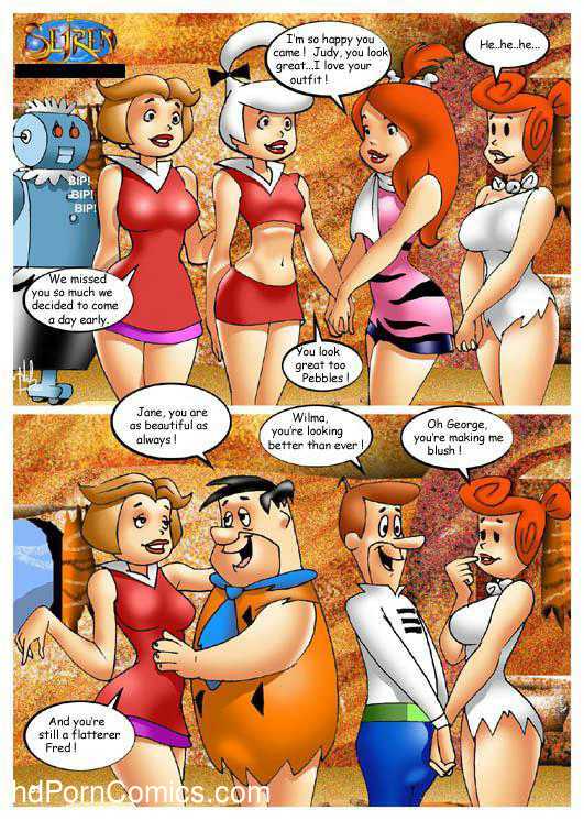 Flintstones Lesbian - The Fucknstones free Porn Comic - HD Porn Comics