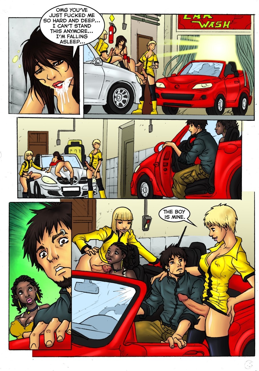 Lesbian Car Sex Hentai - Porn Comics - The Car Wash Sex Comic - Adult Comix Free