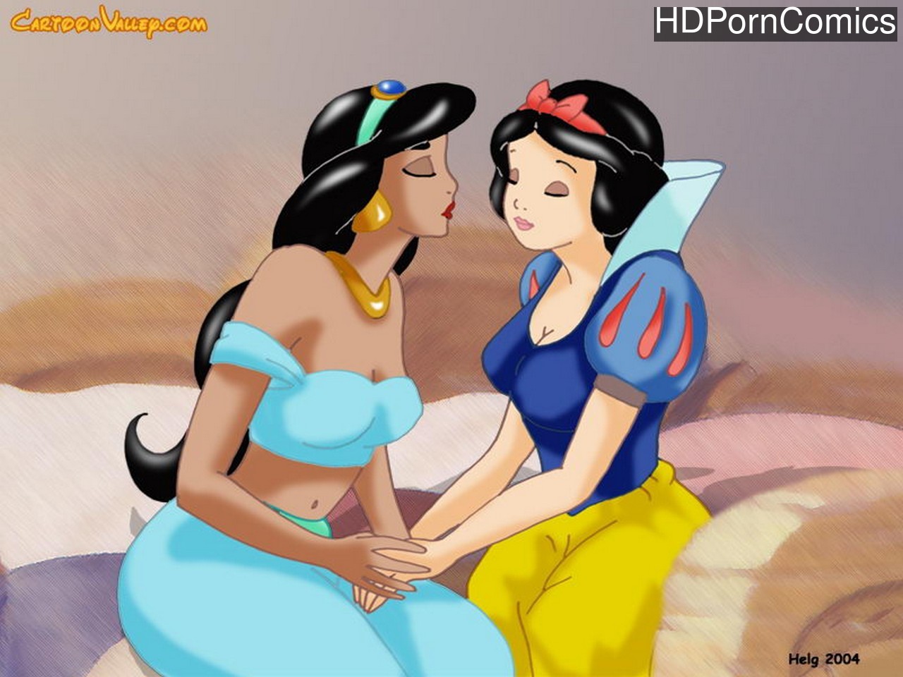 Disney Lesbian Kiss - A Lesbian Kiss comic porn - HD Porn Comics