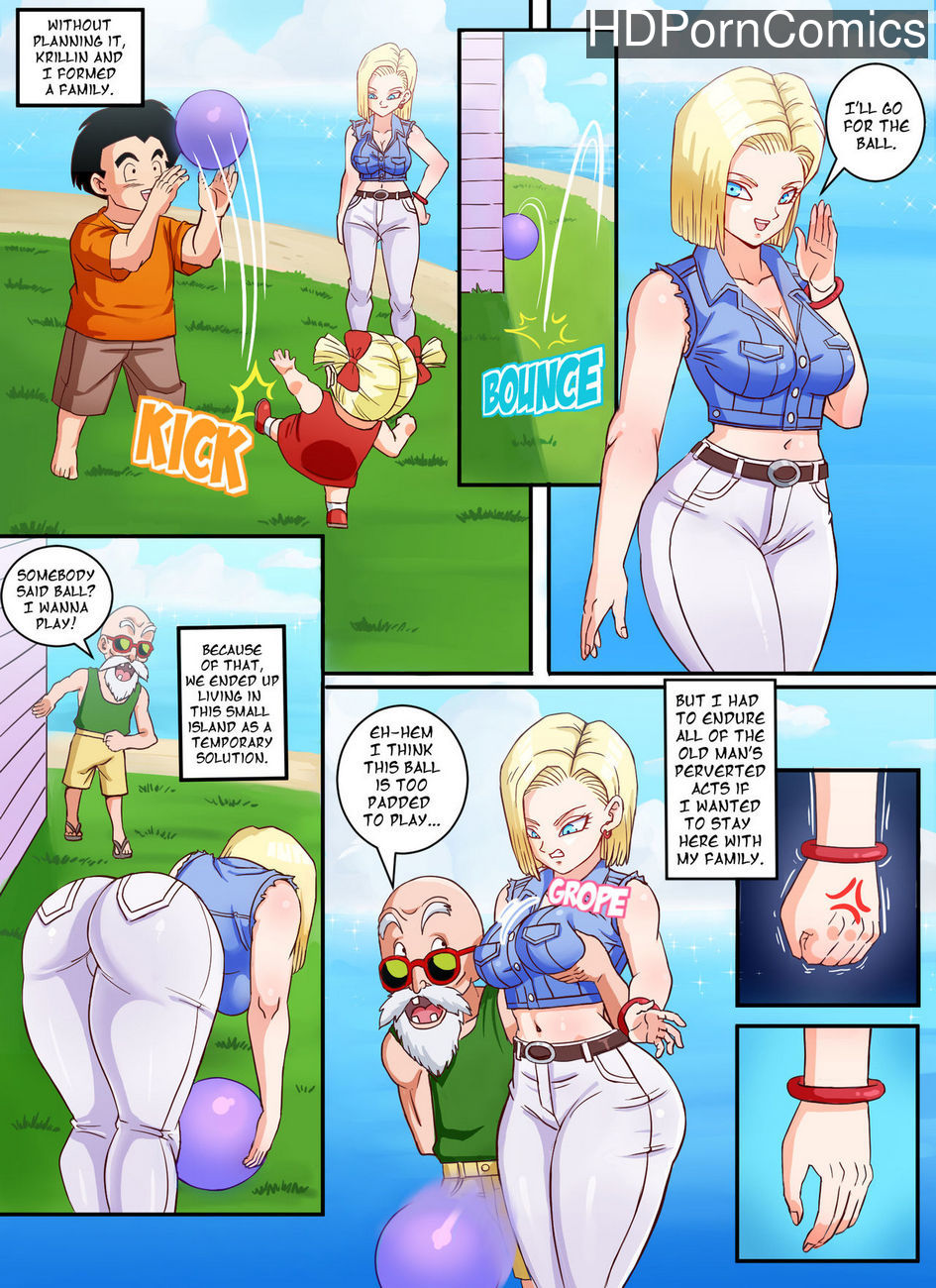 Android 18 x Master Roshi comic porn - HD Porn Comics