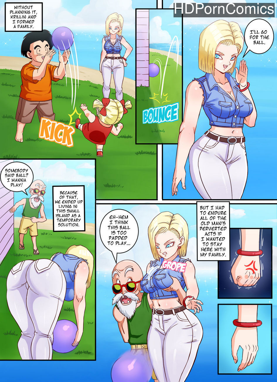 Android 18 naked comics